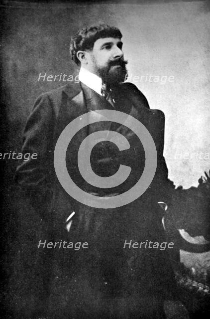 Portrait of Paul Adam, 1912. Creator: Henri Manuel.