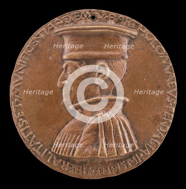 Bartolommeo Pendaglia, died 1462, Merchant of Ferrara [obverse], c. 1462. Creator: Sperandio Savelli.