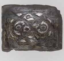 Square Plaque, Frankish, 6th-7th century. Creator: Unknown.