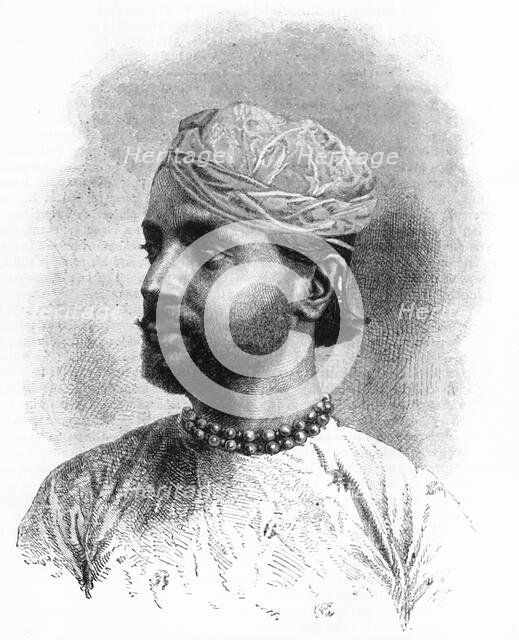 'Portrait of Sheodan Sing, Maharao Rajah of Ulwar', c1891. Creator: James Grant.