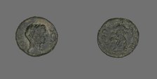 Coin Depicting a Head, about 161-?. Creator: Unknown.