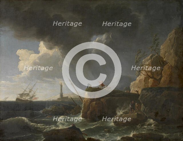 Seascape, mid-late 18th century. Creator: Claude-Joseph Vernet.