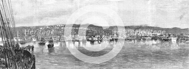 ''The Fire at Salonica - View of the Town from the Sea', 1890. Creator: Unknown.