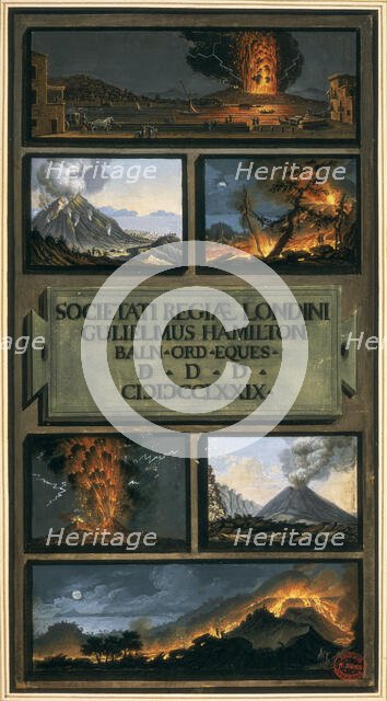 Volcanic eruptions, 1779. Creator: Unknown.