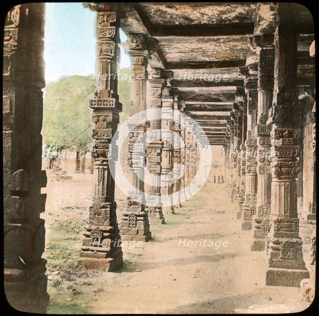 Colonnade, Delhi, India, late 19th or early 20th century. Artist: Unknown