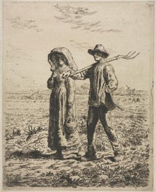 Going to work. Creator: Jean-François Millet (French, 1814-1875).
