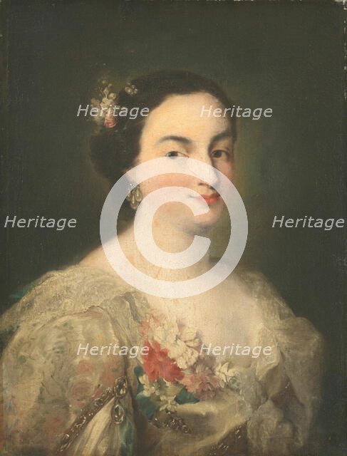 Portrait of a Young Woman, c. 1760. Creator: Alessandro Longhi.