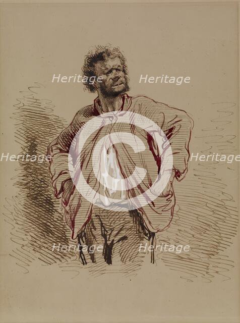 Peasant, 1852-1866. Creator: Paul Gavarni.
