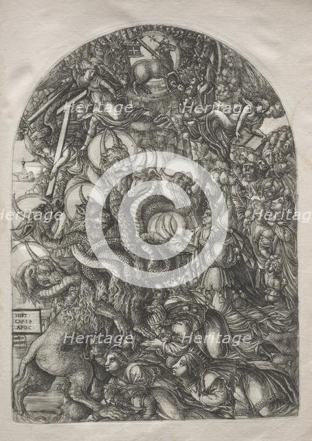 The Apocalypse: The Beast with Seven Heads and Ten Horns, 1546-1556. Creator: Jean Duvet (French, 1485-1561).