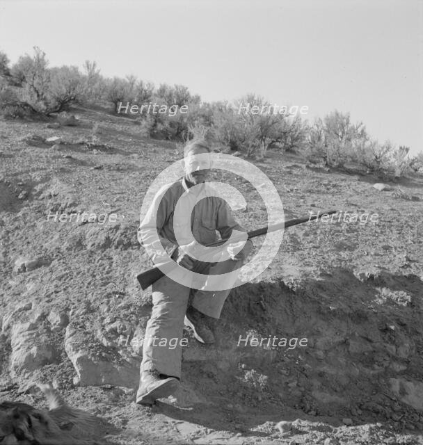 Sam Cates from Oklahoma, now establishing...farm up Cow Hollow..., Malheur County, Oregon, 1939. Creator: Dorothea Lange.