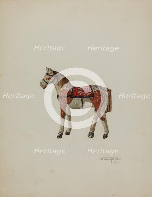 Toy Shetland Pony, 1939. Creator: Nicholas Acampora.