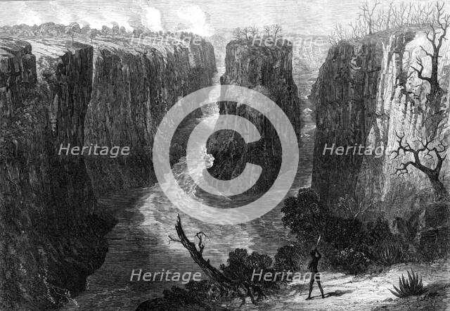 Sketches in Africa: the Tarn Bend, in the Lower Zambesi, 1872. Creator: Unknown.