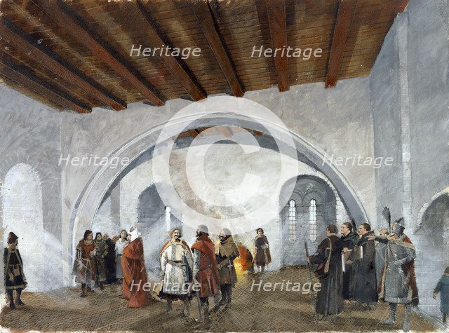 The Keep, Scarborough Castle, 14th century, (c1990-2010). Artist: Ivan Lapper.