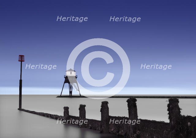 Dovercourt Low Light, Dovercourt Lighthouses and Causeway, Essex, 2019. Creator: James O Davies.