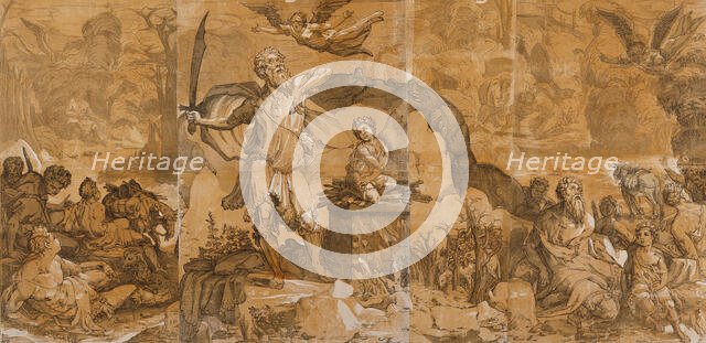 The Sacrifice of Isaac, 1586. Creator: Andrea Andreani.