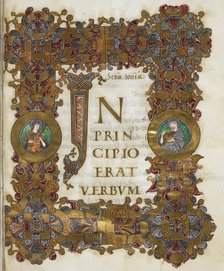 Opening of St Johns Gospell, c1020. Creator: Unknown.