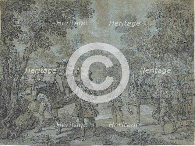 Ragotin declame des vers; des paysans croient qu'il preche, 1737. Creator: Jean-Baptiste Oudry.