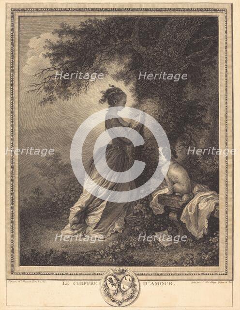 Le Chiffre d'amour, 1786. Creator: Nicolas Delaunay.