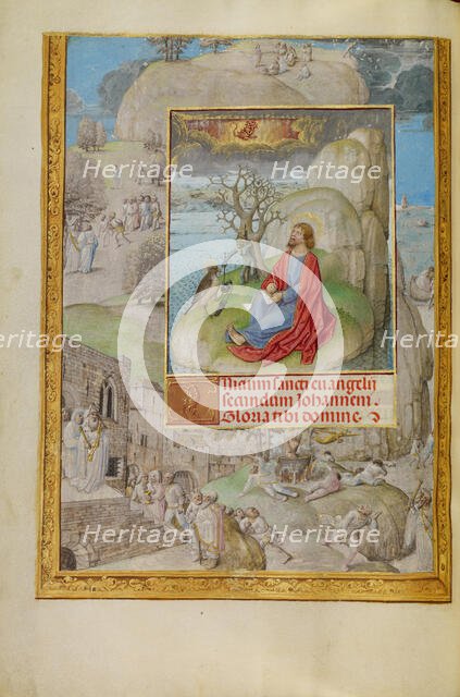 Decorated Text Page; Spinola Hours, about 1510-1520. Creator: Master of the Lubeck Bible.