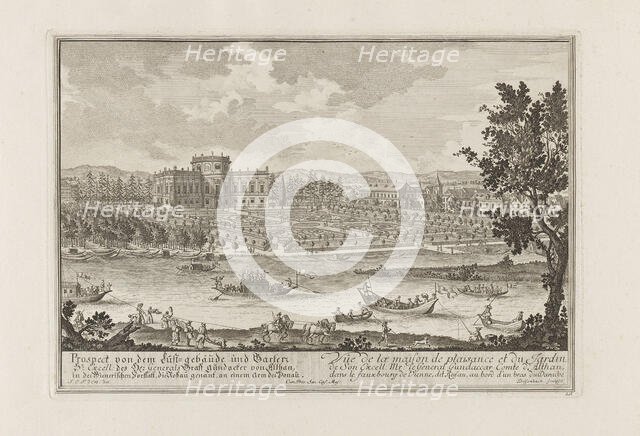 The Palais Althan in Vienna, 1719. Creator: Fischer von Erlach, Joseph Emanuel (1693-1742).