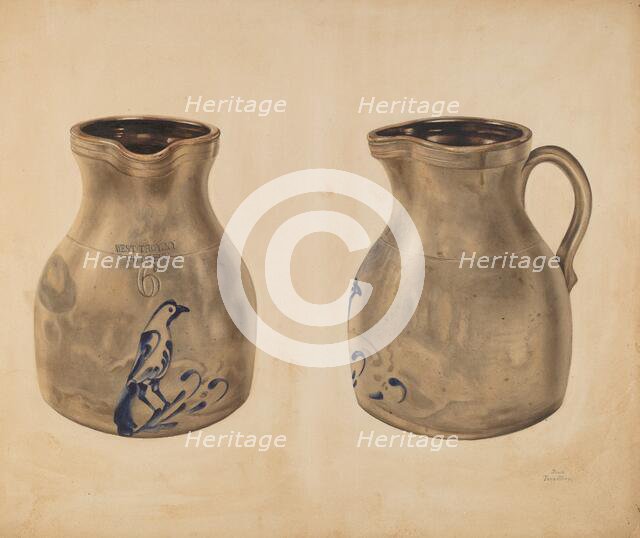 Pitcher, c. 1937. Creator: John Tarantino.