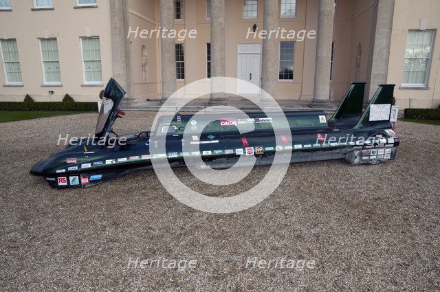 2009 Inspiration Steam World Land Speed Record breaker at Newtown Park Artist: Unknown.