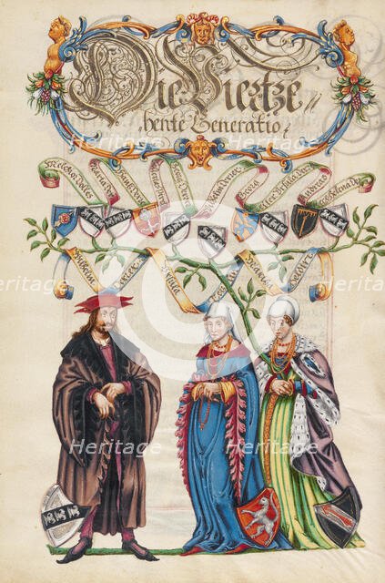 The Fourteenth Generation, Wilhelm Derrer, about 1626-1711. Creator: Unknown.