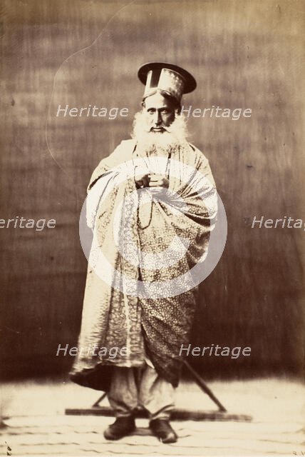 Eastern Man with White Beard, Standing, 1860s. Creator: Unknown.
