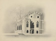 A Gothic Church by Moonlight, 1840. Creator: Mary Altha Nims (American, 1817-1907).