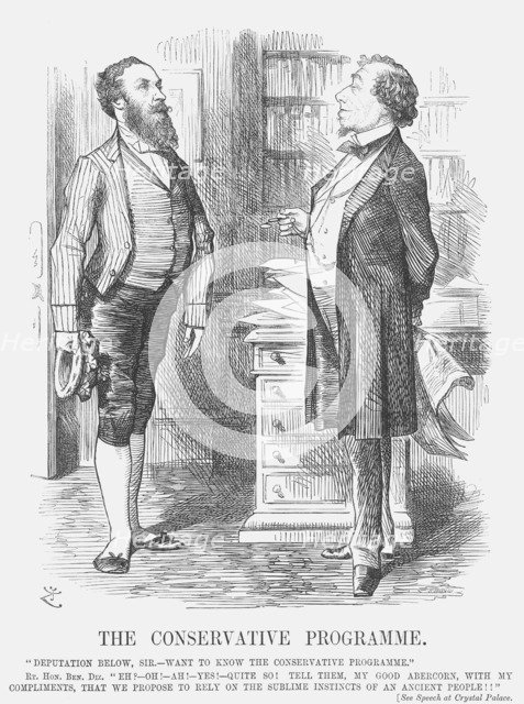 'The Conservative Programme', 1872. Artist: Joseph Swain