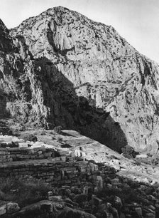 Delphi and the Phaedriades on Mount Parnassus, Greece, 1937.Artist: Martin Hurlimann