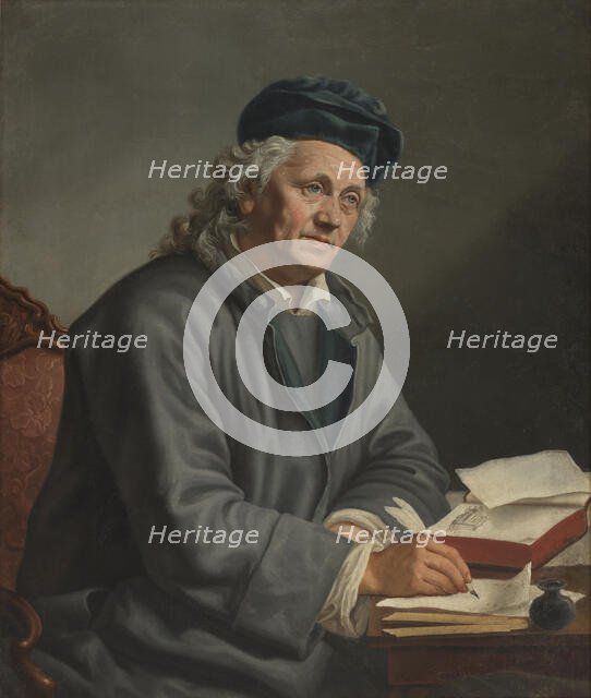 Portrait of the Composer Johann Philipp Kirnberger (1721-1783) , 1780. Creator: Anonymous.