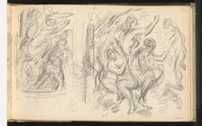 Two Studies for "The Judgement of Paris" or "The Amorous Shepherd", 1883/1886. Creator: Paul Cezanne.