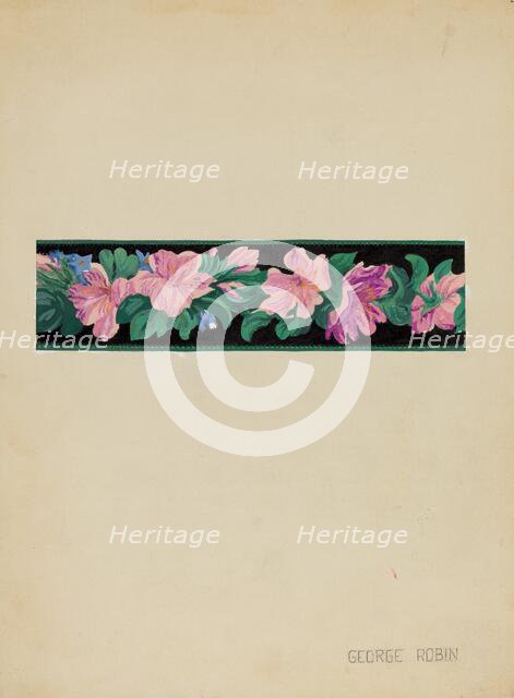 Wall Paper Border, c. 1936. Creator: George Robin.