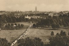 'Green Park and Westminster from the Structure That Has Usurped The Site of Old Devonshire', c1935. Creator: Unknown.