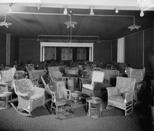 Pringle Furniture [Co. showroom with wicker chairs, Detroit, Mich.], between 1910 and 1920. Creator: William H. Jackson.