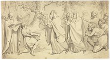 Druids Cutting Mistletoe, n.d. Creator: Jacob de Wit.
