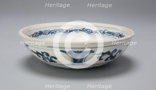 Small Bowl with Floral and Foliate Motif, Late 14th/15th century. Creator: Unknown.