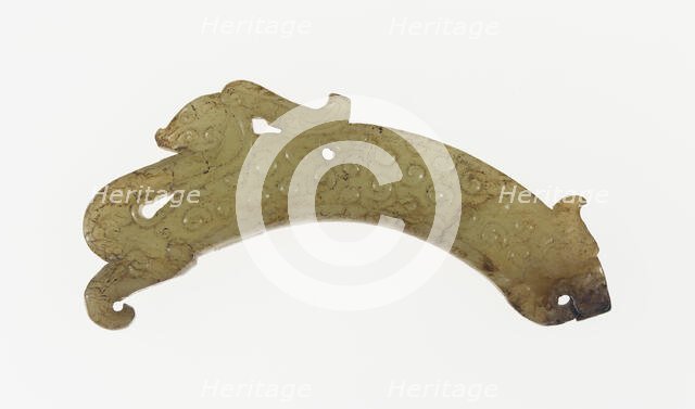 Dragon Pendant, Eastern Zhou dynasty, c. 770-256 BC 4th-3rd century B.C. Creator: Unknown.