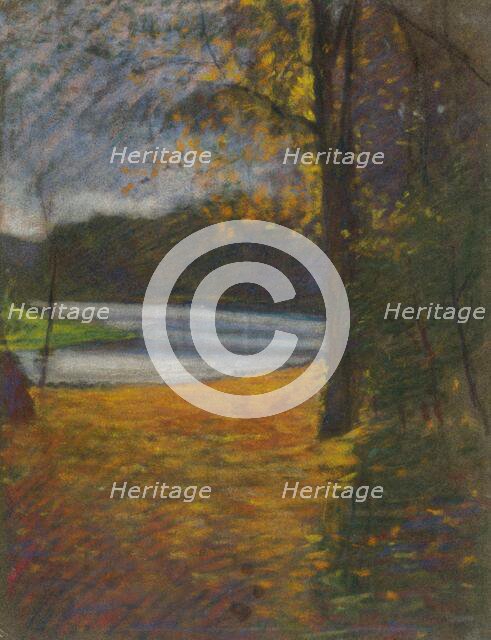 Autumn landscape, 1900-1910. Creator: Ladislav Mednyanszky.