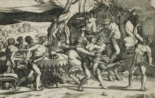 The Rape of Hippodamia (image 2 of 2), 1542. Creator: Enea Vico.