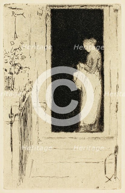 Penelope, A Doorway Chelsea, 1888-89. Creator: Theodore Roussel.