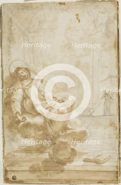 Ecstasy of a Female Saint, n.d. Creator: Domenico Piola I.