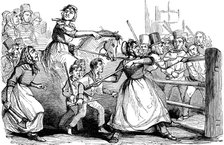 Rebecca Riots in Wales, 1843. Artist: Unknown