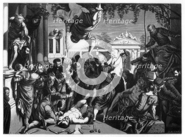 'The Miracle of St Mark Freeing the Slave', 1548 (1870). Artist: Jules Lavee