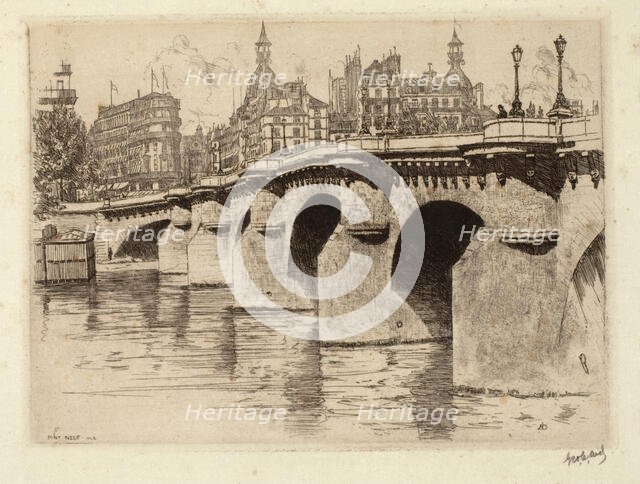 Pont Neuf, No. 2, c1900-1938. Creator: George Charles Aid.
