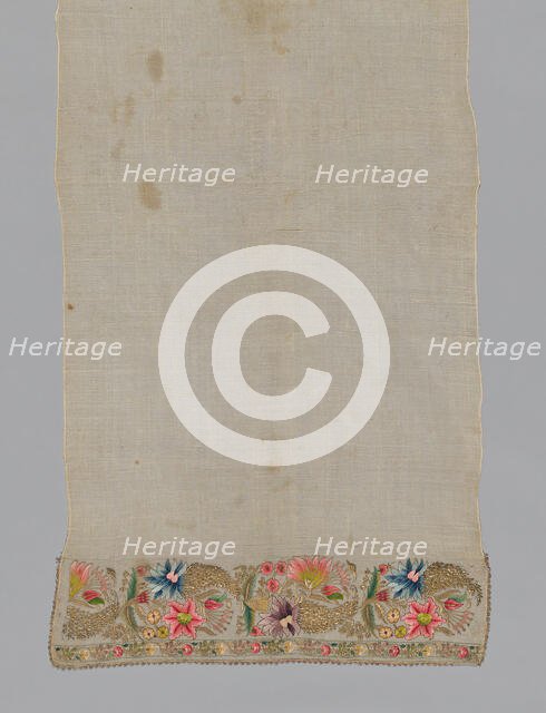 Towel, Turkey, 1825/1875. Creator: Unknown.