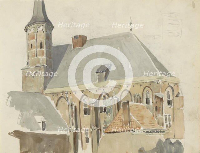 Exterior of a church, 1822-1893. Creator: Willem Troost II.