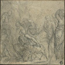 Study for Saint Benedict Receiving Gifts from the Peasants, c. 1604. Creator: Guido Reni.