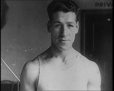 Boxer, Len Harvey, 1930s. Creator: British Pathe Ltd.